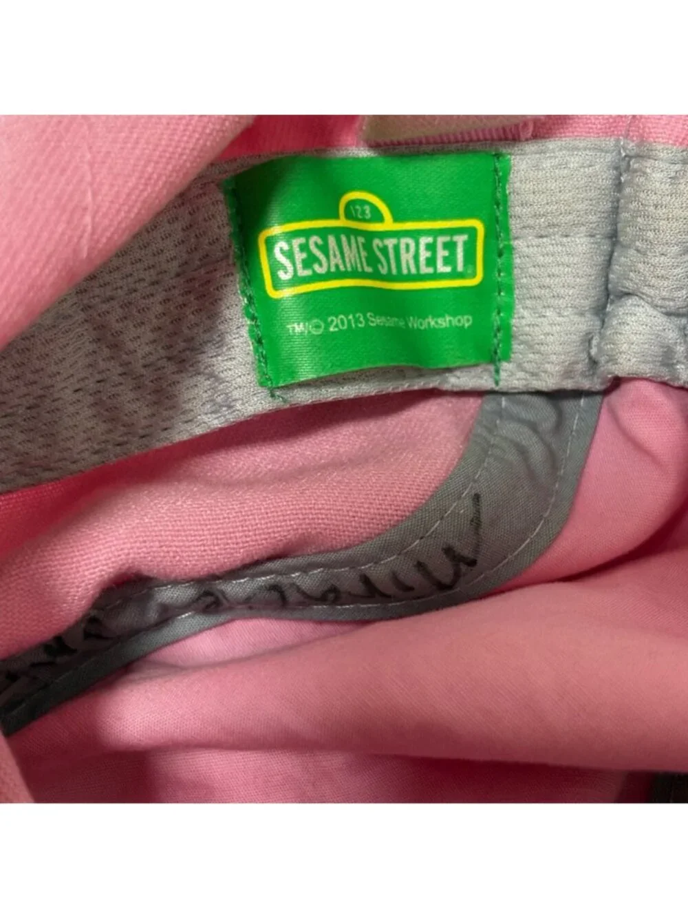 Sesame Street Coppertone UPF 50+ Pink Baby Hat Abby Cadabby Embroidery